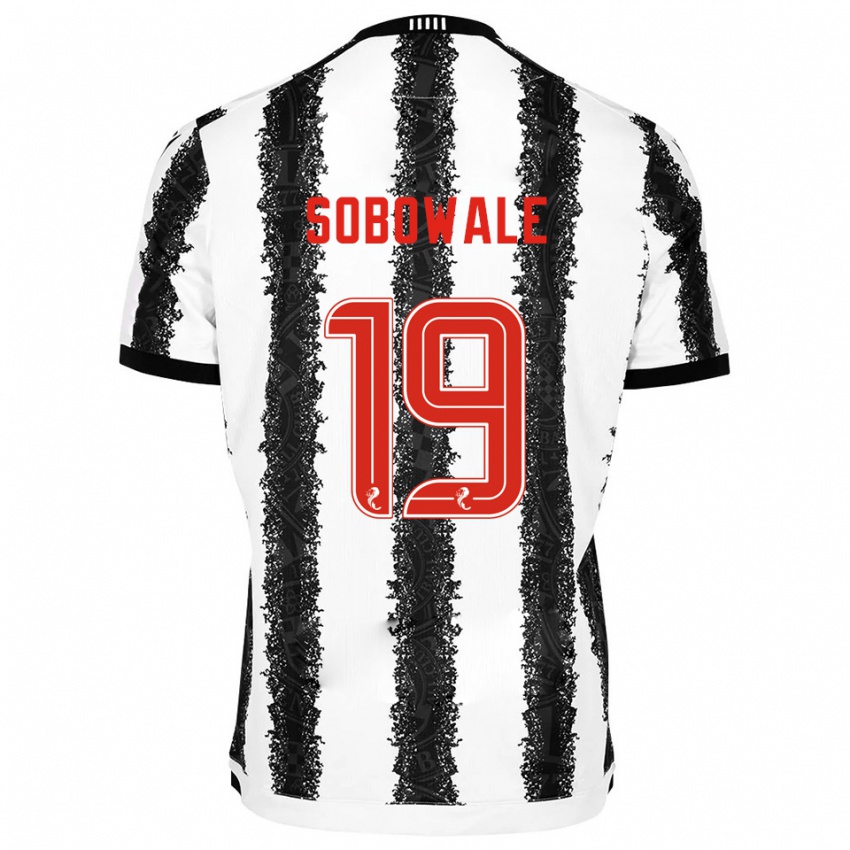 ילדים טוניס סובויל #19 לבן שחור ג'רזי ביתית 2025/26 חולצה קצרה