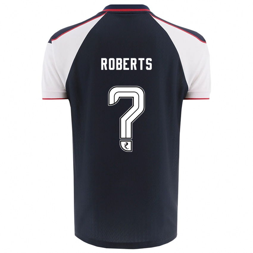 ילדים Ellie Roberts #0 כחול נייבי לבן ג'רזי ביתית 2025/26 חולצה קצרה
