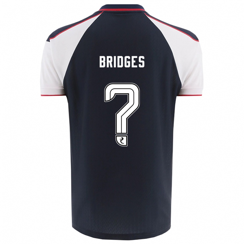 ילדים Iona Bridges #0 כחול נייבי לבן ג'רזי ביתית 2025/26 חולצה קצרה