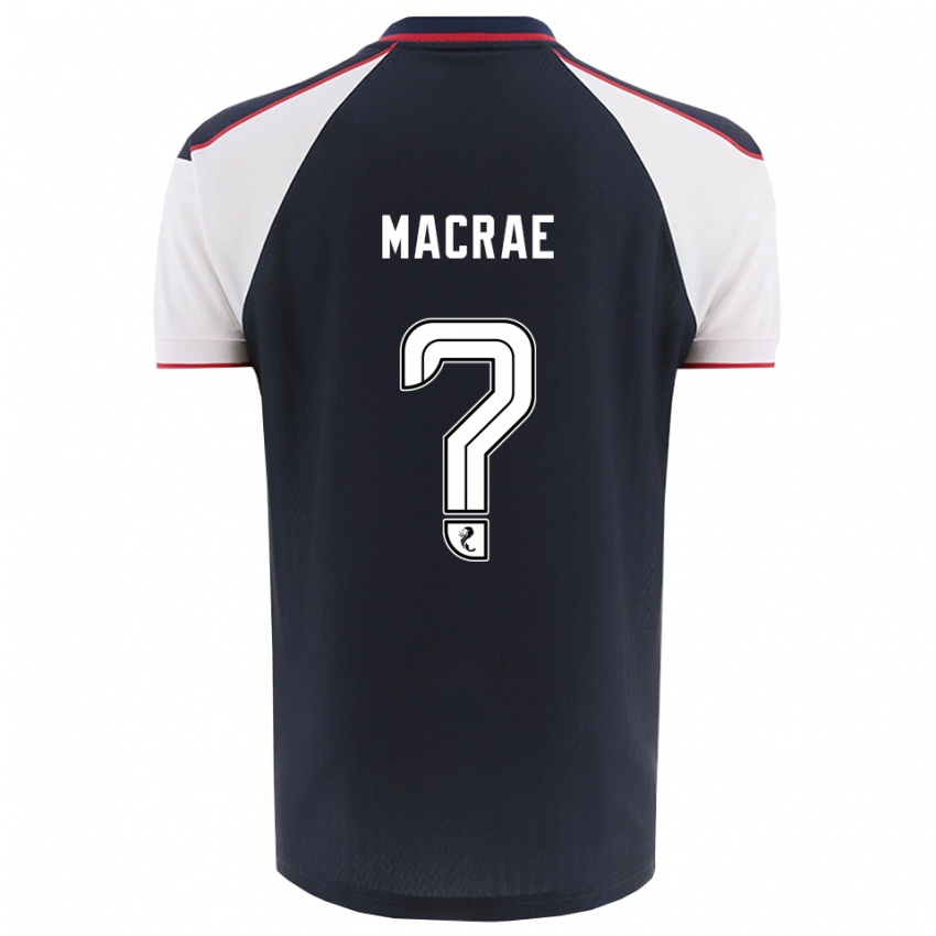 ילדים Jane Macrae #0 כחול נייבי לבן ג'רזי ביתית 2025/26 חולצה קצרה