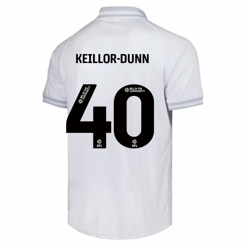 ילדים דייוויס קיילור-דאן #40 לבן אפור שחור הרחק ג'רזי 2025/26 חולצה קצרה