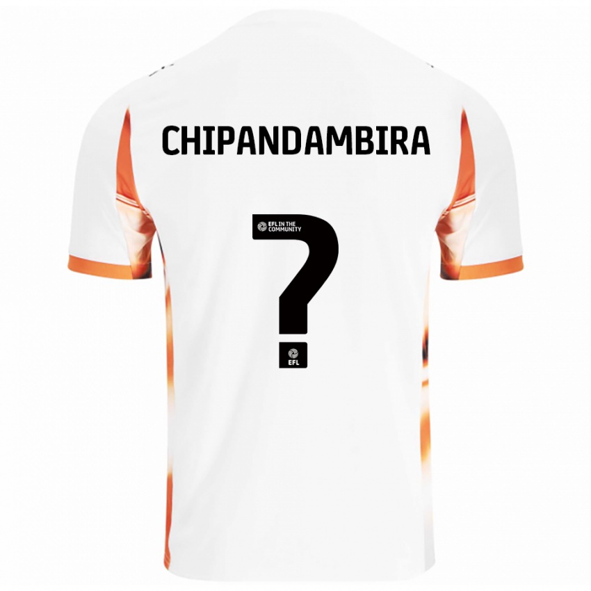 ילדים Tafadzwa Chipandambira #0 לבן כתום שחור הרחק ג'רזי 2025/26 חולצה קצרה