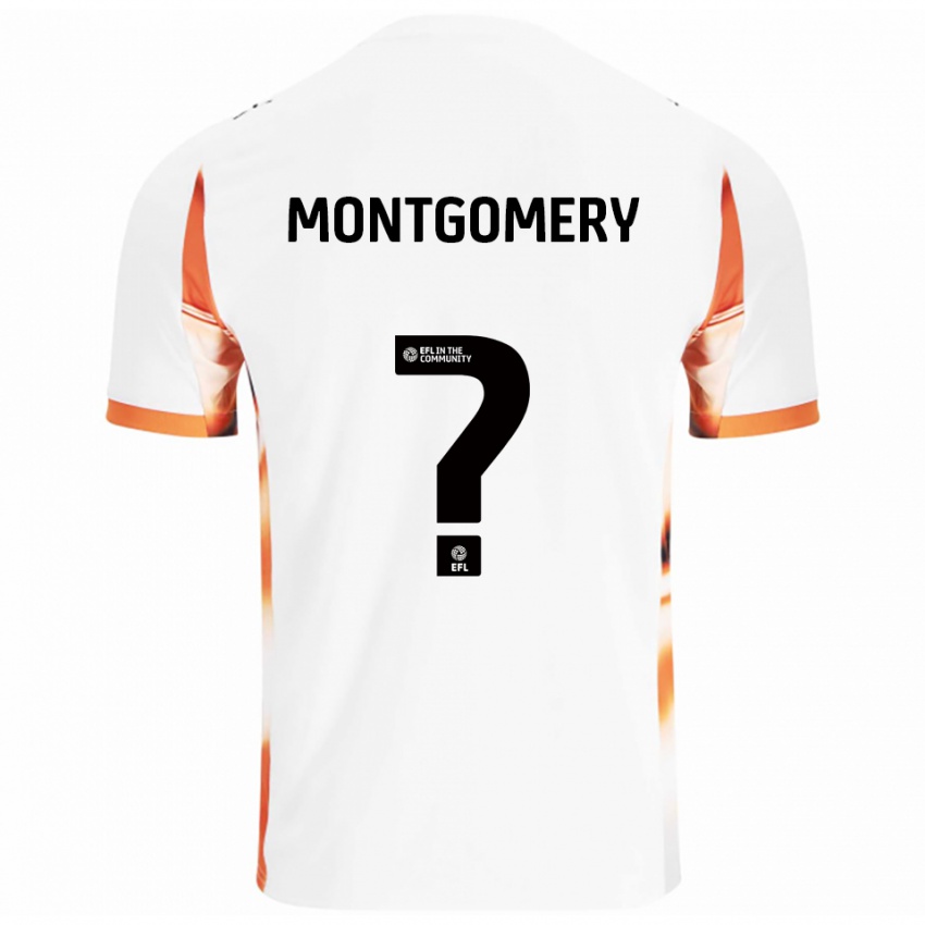 ילדים Aleysha Montgomery #0 לבן כתום שחור הרחק ג'רזי 2025/26 חולצה קצרה