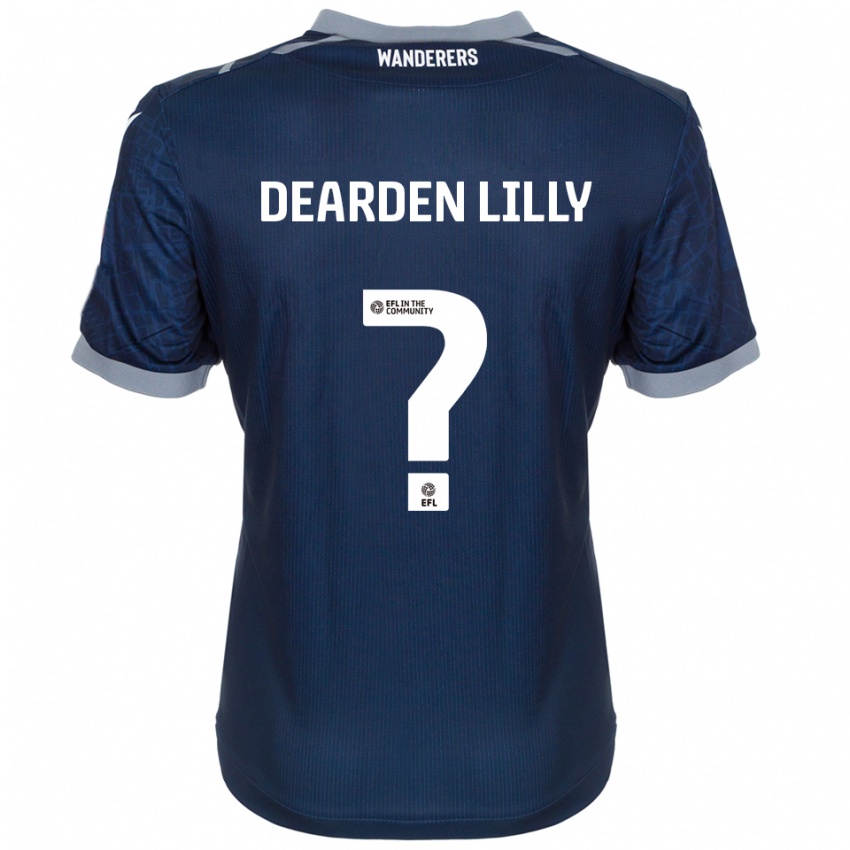 ילדים Jessica Dearden-Lilly #0 כחול נייבי אפור הרחק ג'רזי 2025/26 חולצה קצרה