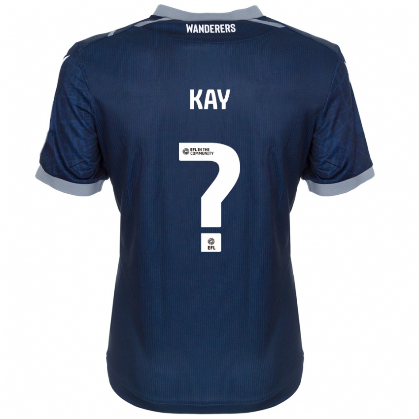 ילדים Molly Kay #0 כחול נייבי אפור הרחק ג'רזי 2025/26 חולצה קצרה