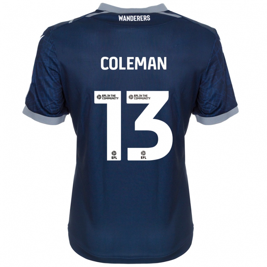 ילדים ג'ואל קולמן #13 כחול נייבי אפור הרחק ג'רזי 2025/26 חולצה קצרה