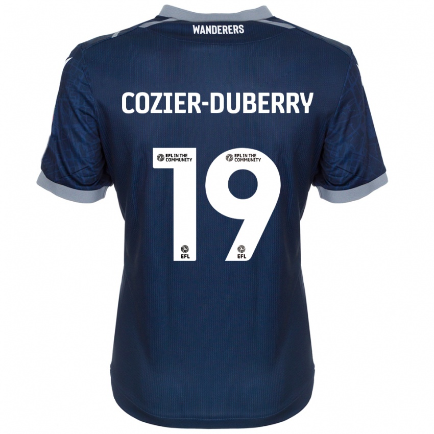 ילדים Amario Cozier-Duberry #19 כחול נייבי אפור הרחק ג'רזי 2025/26 חולצה קצרה