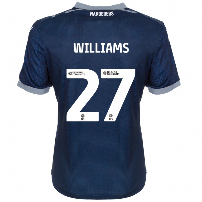 ילדים רנדל וויליאמס #27 כחול נייבי אפור הרחק ג'רזי 2025/26 חולצה קצרה