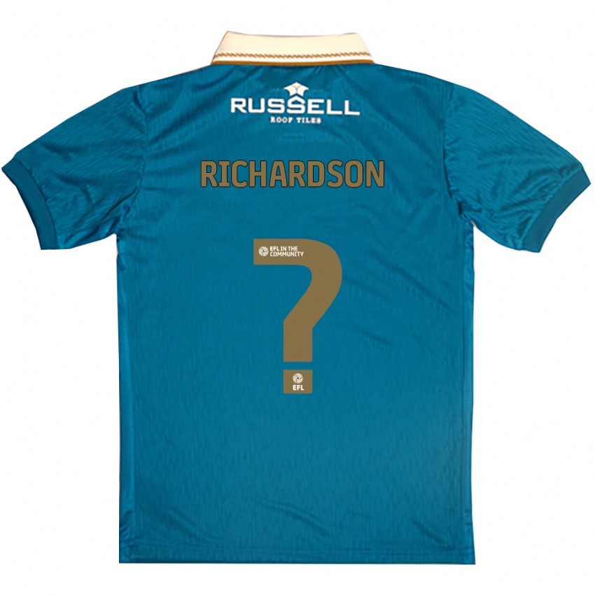 ילדים Matty Richardson #0 תכלת לבן הרחק ג'רזי 2025/26 חולצה קצרה