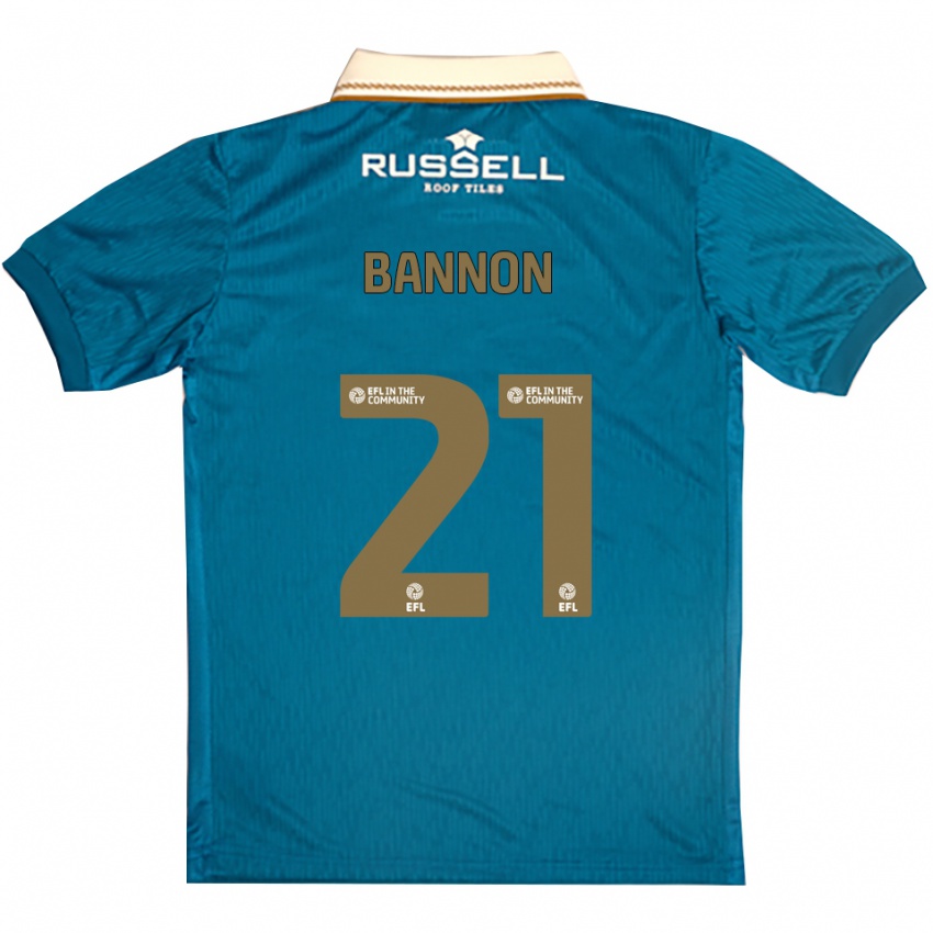 ילדים אלכס באנון #21 תכלת לבן הרחק ג'רזי 2025/26 חולצה קצרה