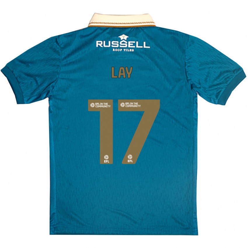 ילדים Matty Lay #17 תכלת לבן הרחק ג'רזי 2025/26 חולצה קצרה