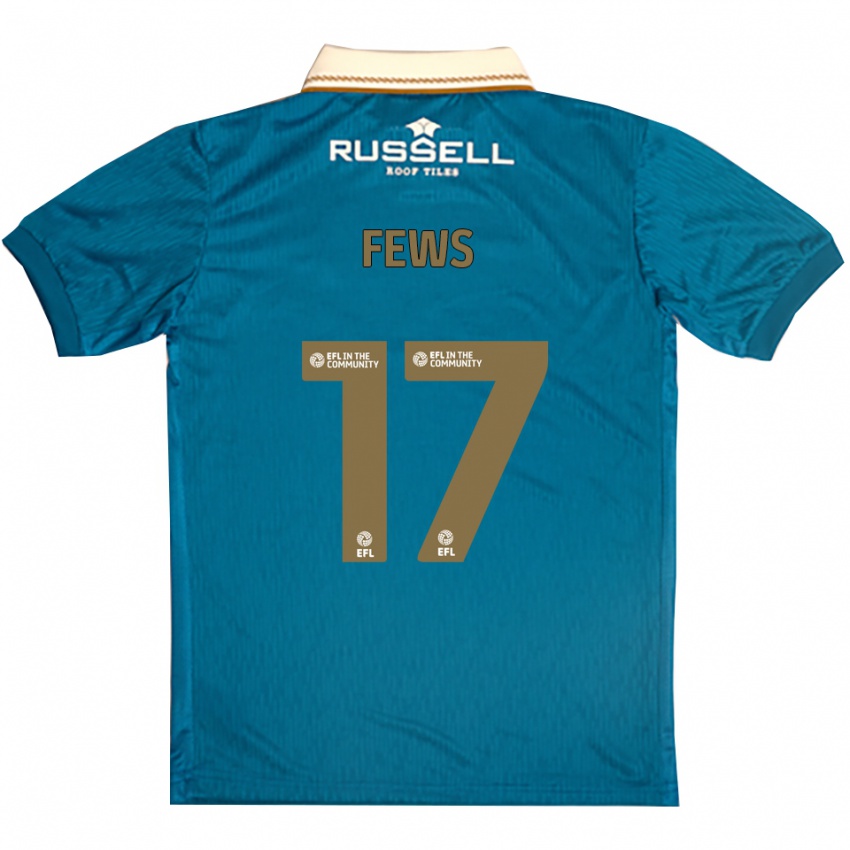 ילדים Maddie Fews #17 תכלת לבן הרחק ג'רזי 2025/26 חולצה קצרה