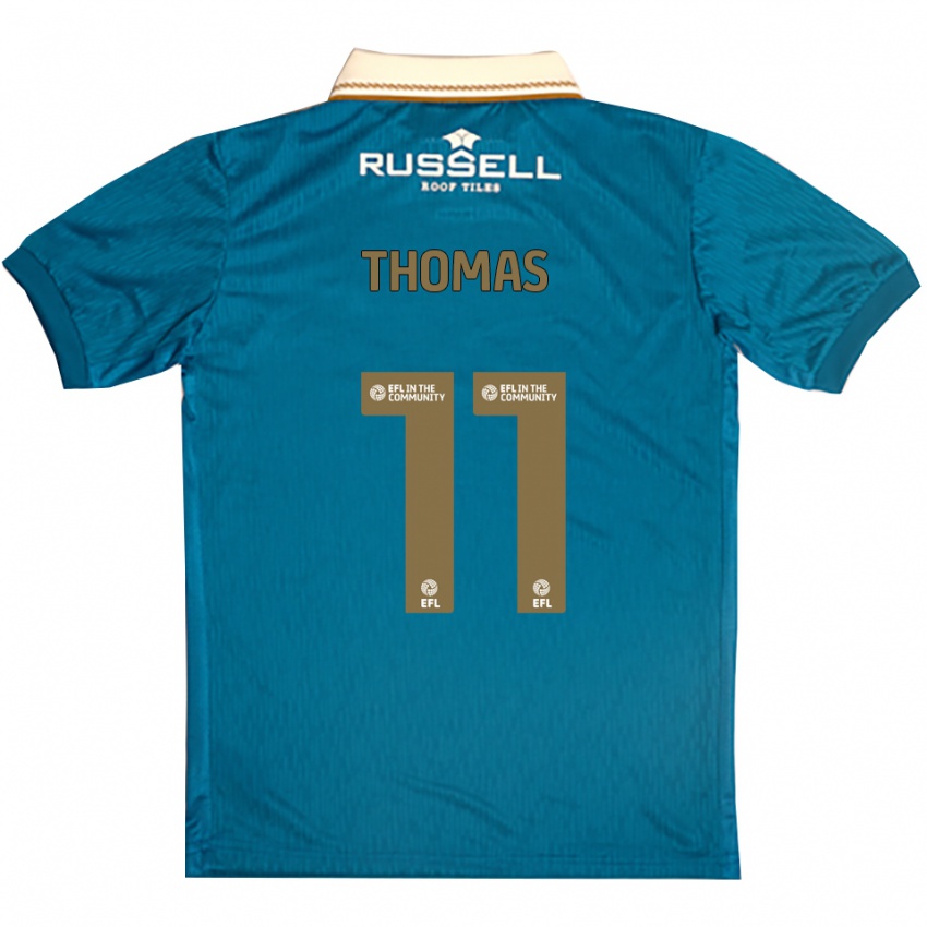 ילדים Shanae Thomas #11 תכלת לבן הרחק ג'רזי 2025/26 חולצה קצרה