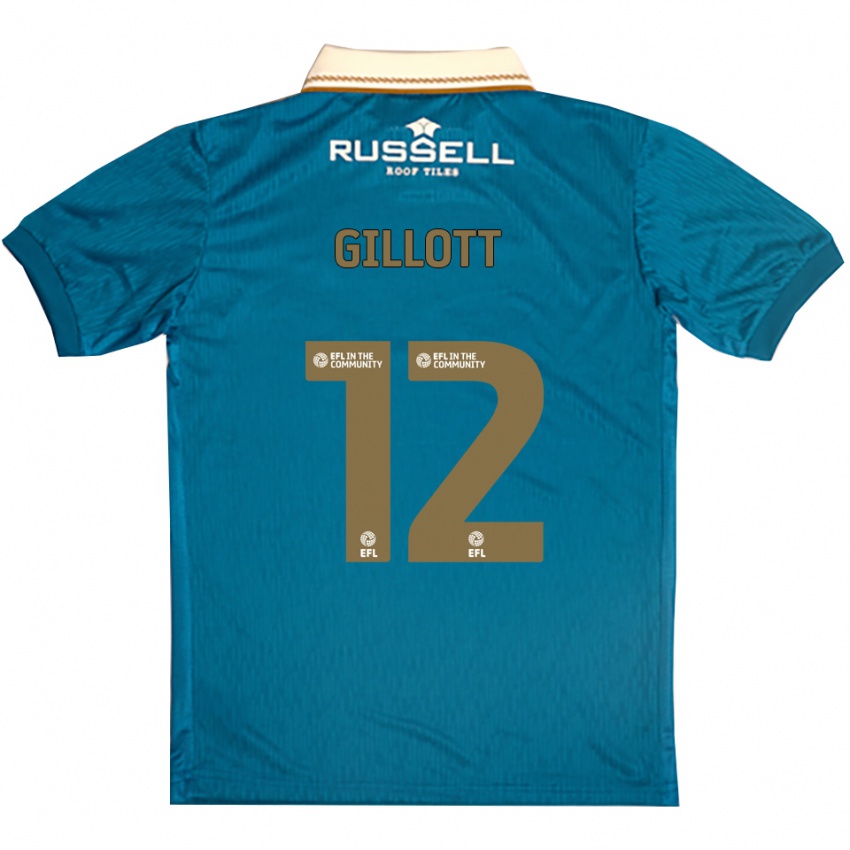 ילדים Emily Gillott #12 תכלת לבן הרחק ג'רזי 2025/26 חולצה קצרה