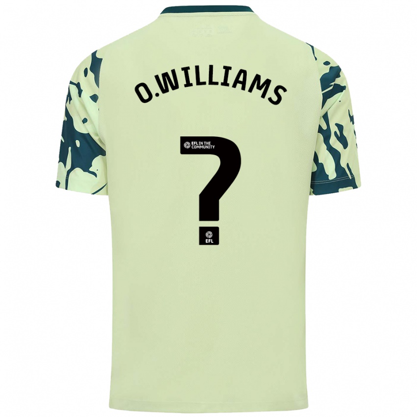 ילדים Oliver Williams #0 ירוק כהה הרחק ג'רזי 2025/26 חולצה קצרה