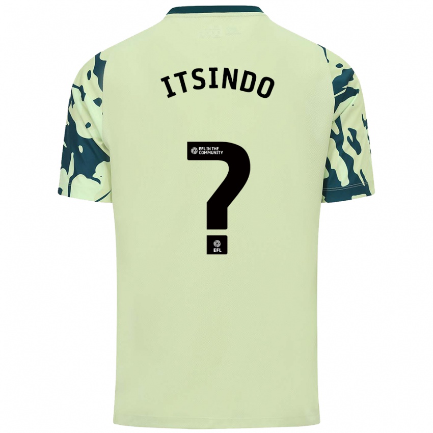 ילדים Joshua Itsindo #0 ירוק כהה הרחק ג'רזי 2025/26 חולצה קצרה