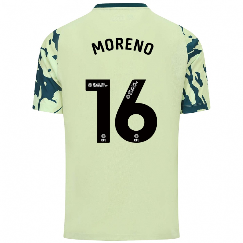 ילדים Paul Moreno #16 ירוק כהה הרחק ג'רזי 2025/26 חולצה קצרה