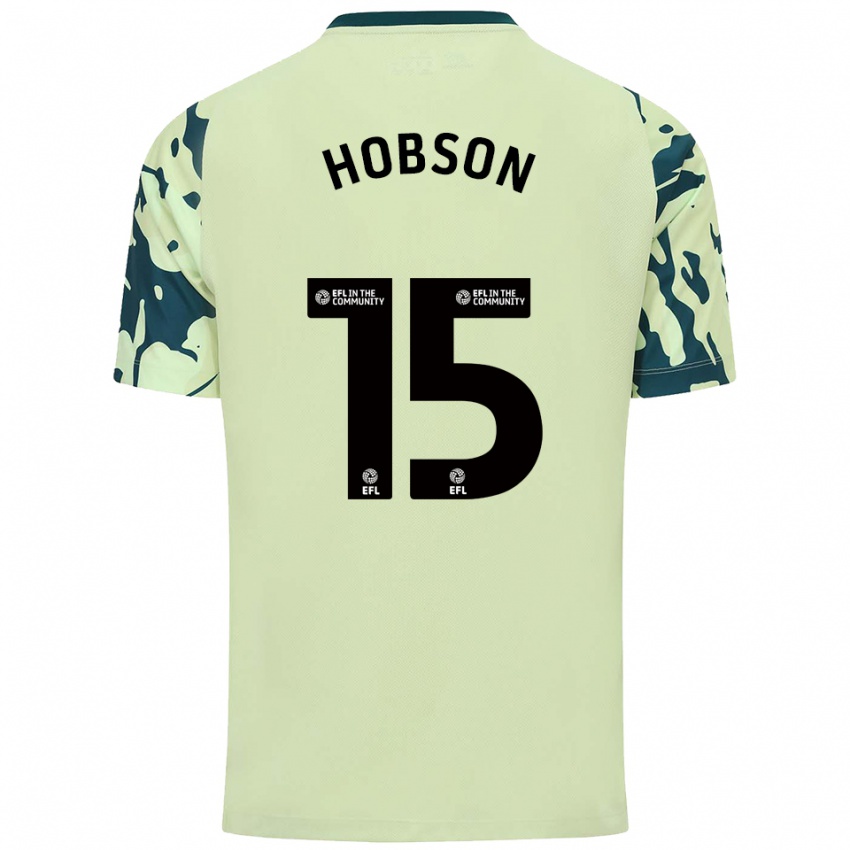 ילדים Jacob Hobson #15 ירוק כהה הרחק ג'רזי 2025/26 חולצה קצרה