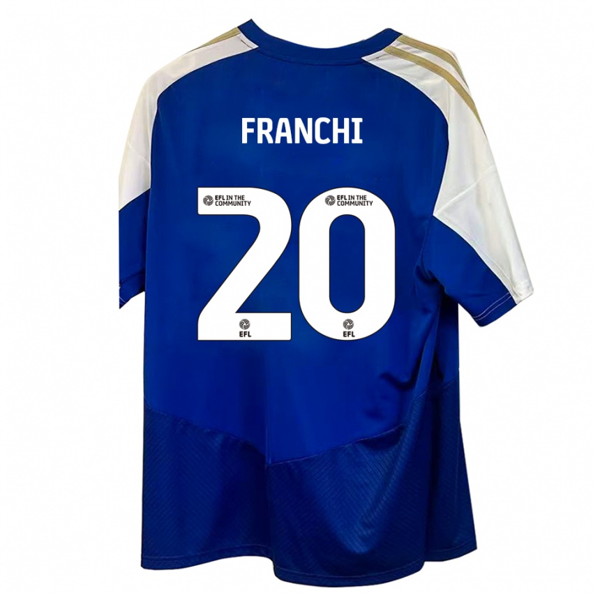 ילדים Matilda Franchi #20 כחול לבן זהב הרחק ג'רזי 2025/26 חולצה קצרה