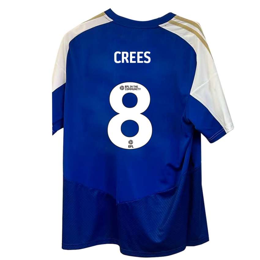 ילדים הארי קריז #8 כחול לבן זהב הרחק ג'רזי 2025/26 חולצה קצרה