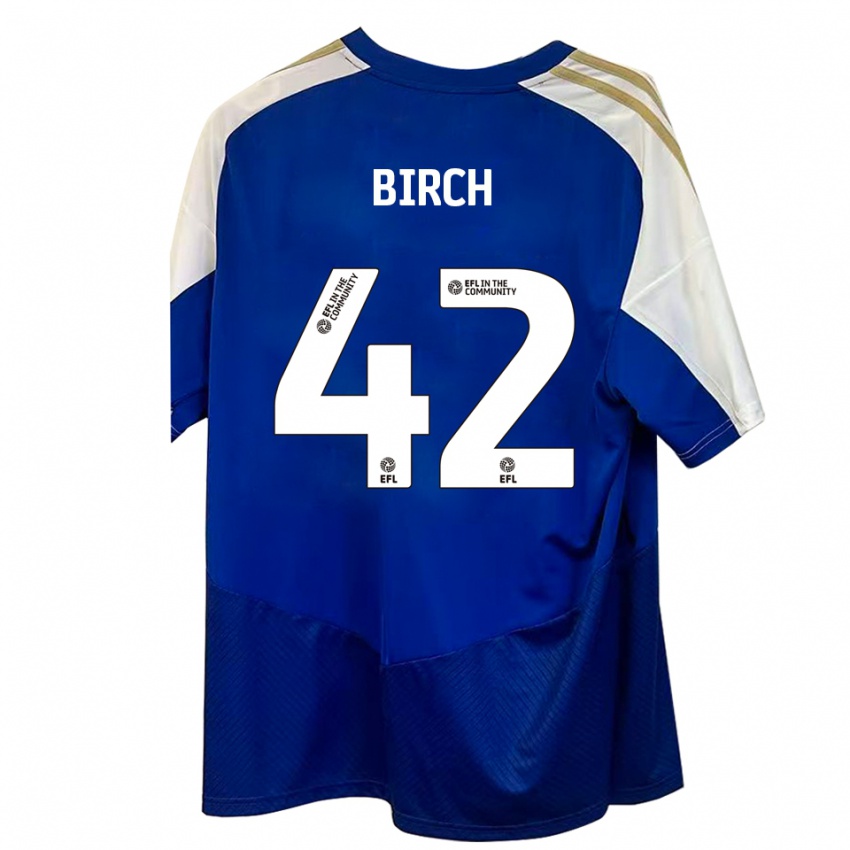 ילדים George Birch #42 כחול לבן זהב הרחק ג'רזי 2025/26 חולצה קצרה