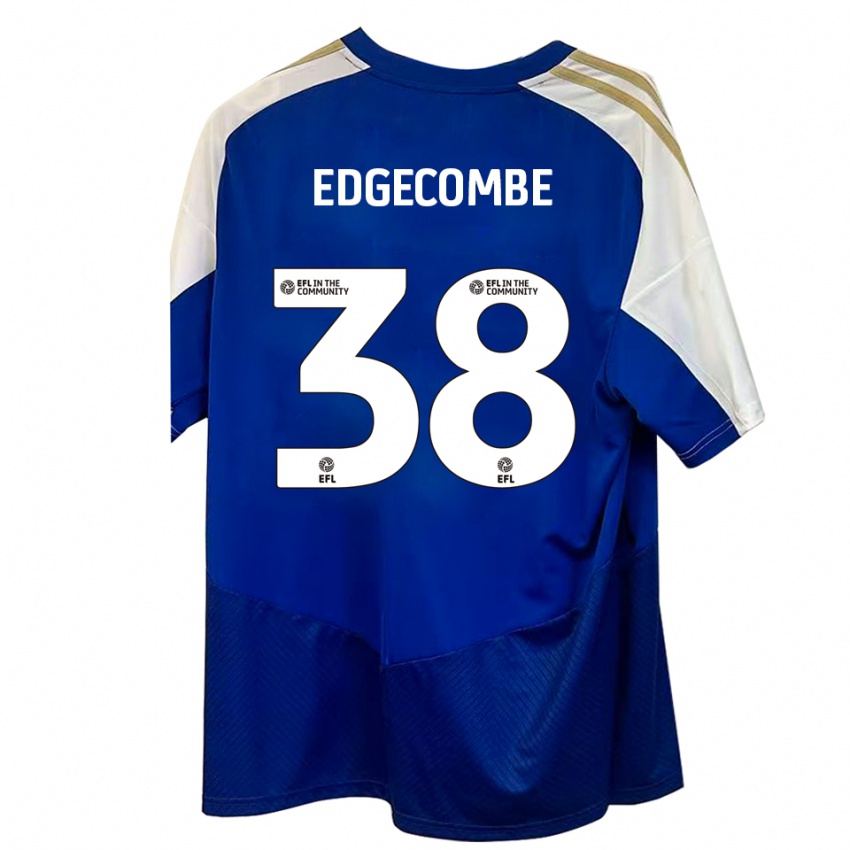 ילדים מקס אדגקומבה #38 כחול לבן זהב הרחק ג'רזי 2025/26 חולצה קצרה