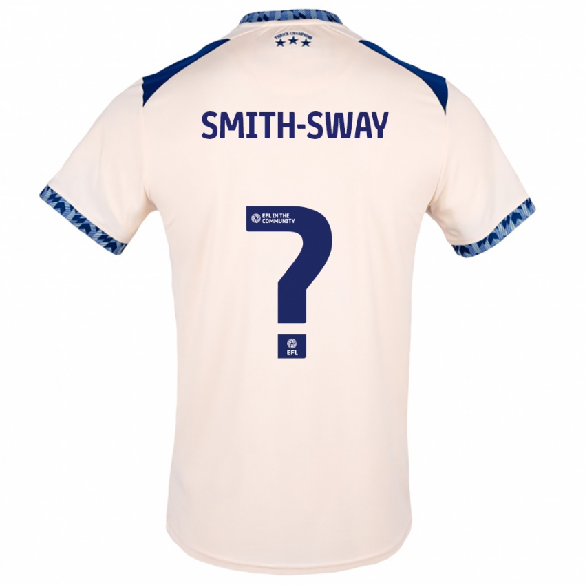 ילדים Jay Smith-Sway #0 לבן שמנת כחול נייבי הרחק ג'רזי 2025/26 חולצה קצרה