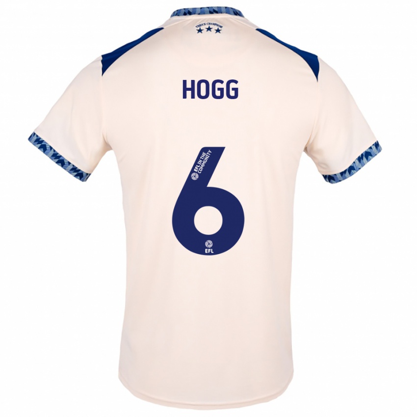 ילדים ג'ונתן הוג #6 לבן שמנת כחול נייבי הרחק ג'רזי 2025/26 חולצה קצרה