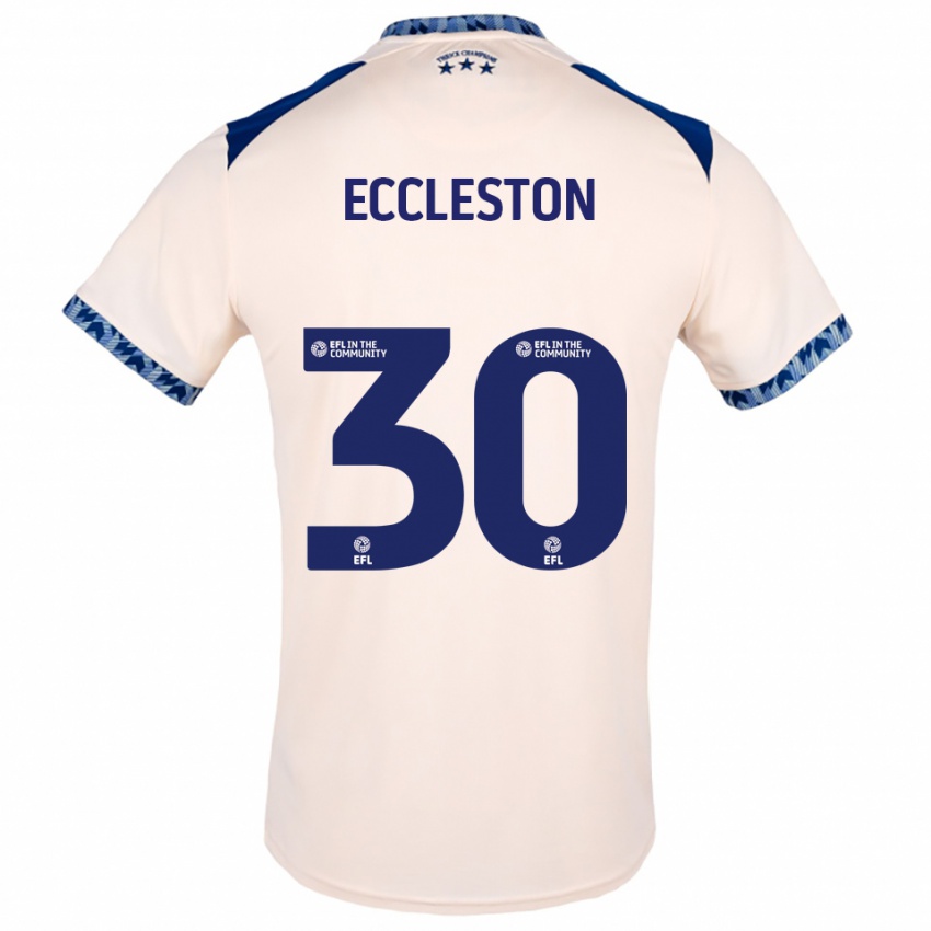 ילדים נאו אקלסטון #30 לבן שמנת כחול נייבי הרחק ג'רזי 2025/26 חולצה קצרה