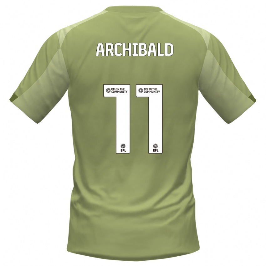 ילדים תיאו ארצ'יבלד #11 מרווה שמפניה הרחק ג'רזי 2025/26 חולצה קצרה