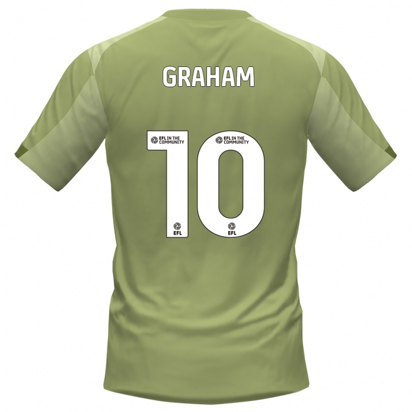 ילדים Jordan Graham #10 מרווה שמפניה הרחק ג'רזי 2025/26 חולצה קצרה