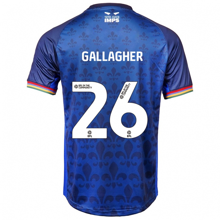 ילדים אויסין גלאגר #26 כחול נייבי הרחק ג'רזי 2025/26 חולצה קצרה