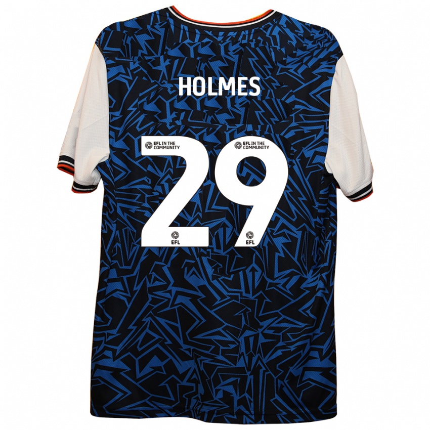 ילדים טום הולמס #29 כחול שחור לבן הרחק ג'רזי 2025/26 חולצה קצרה