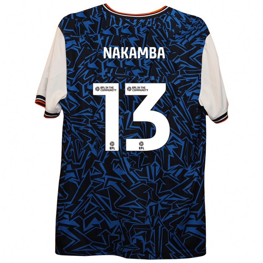 ילדים מרוולוס נקמבה #13 כחול שחור לבן הרחק ג'רזי 2025/26 חולצה קצרה