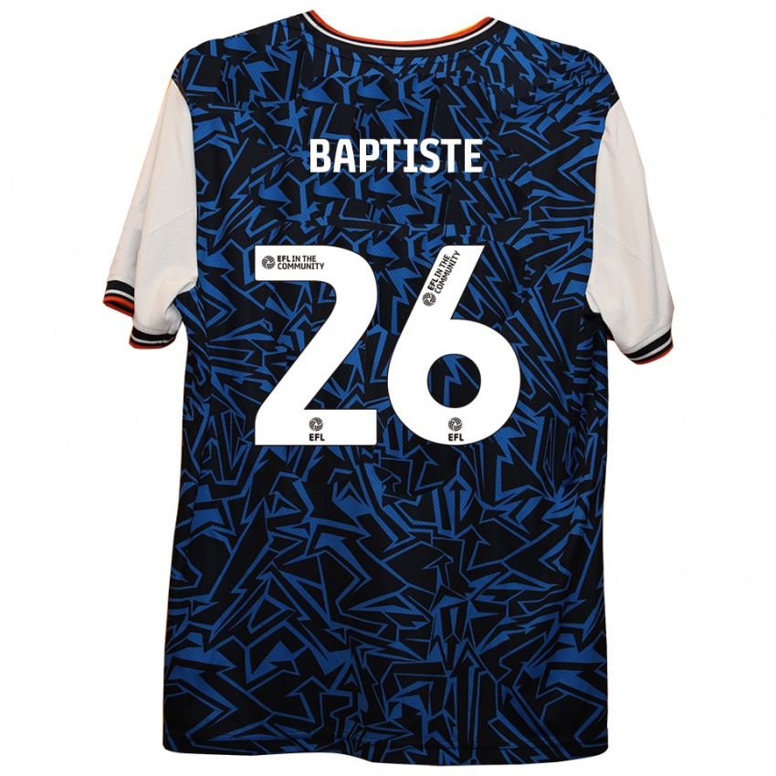 ילדים שנדון בפטיסט #26 כחול שחור לבן הרחק ג'רזי 2025/26 חולצה קצרה