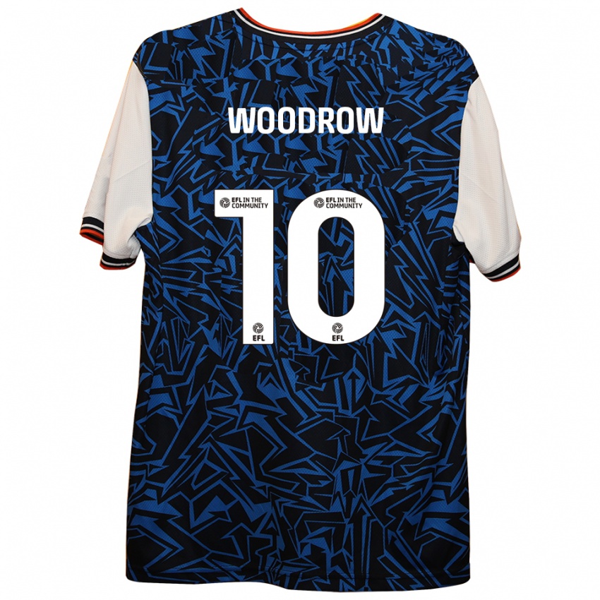 ילדים קאולי וודרו #10 כחול שחור לבן הרחק ג'רזי 2025/26 חולצה קצרה