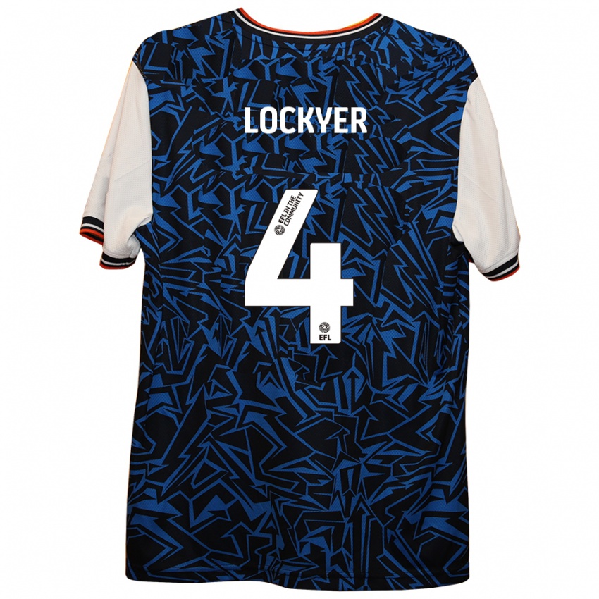 ילדים טום לוקייר #4 כחול שחור לבן הרחק ג'רזי 2025/26 חולצה קצרה