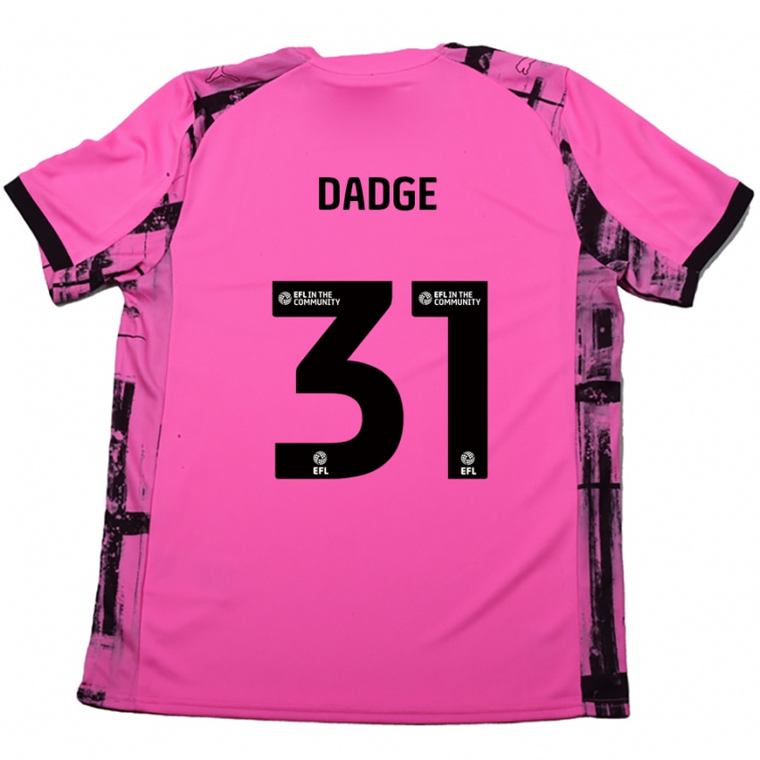 ילדים ג׳יימס דאדג׳ #31 אדום ורד שחור הרחק ג'רזי 2025/26 חולצה קצרה