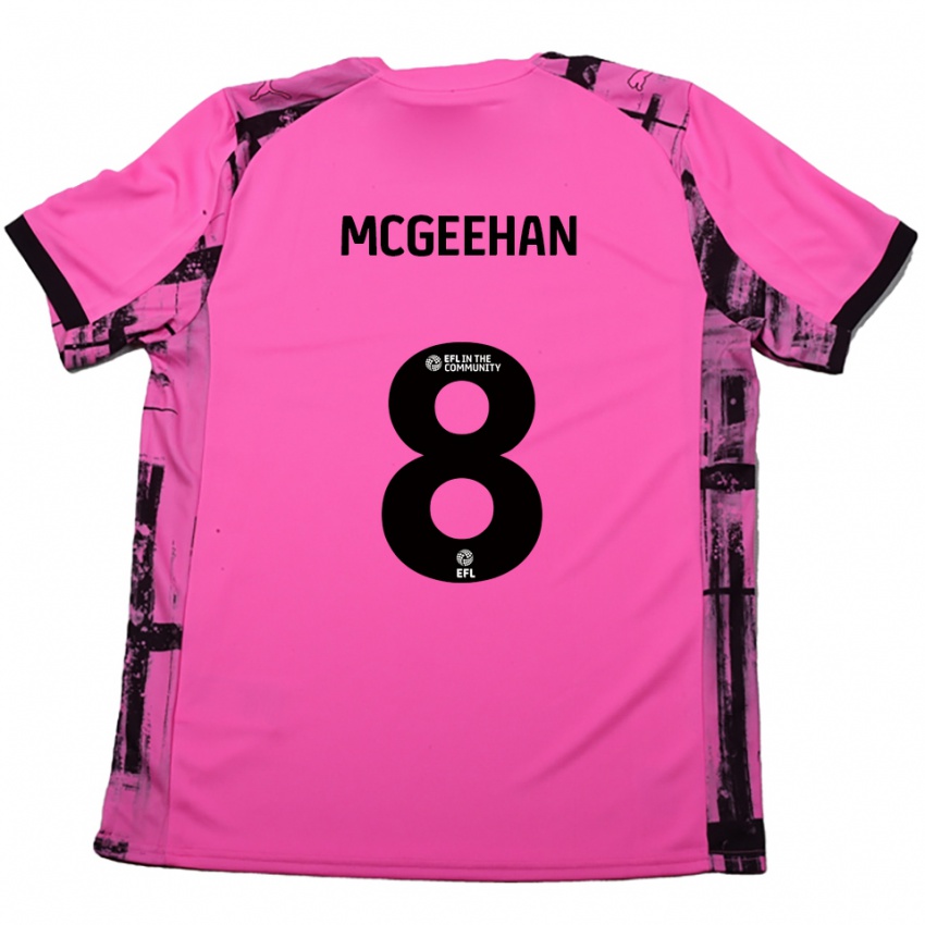 ילדים קמרון מקגיהאן #8 אדום ורד שחור הרחק ג'רזי 2025/26 חולצה קצרה