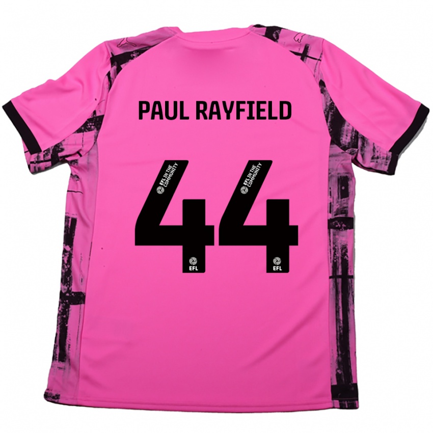 ילדים Josh Paul Rayfield #44 אדום ורד שחור הרחק ג'רזי 2025/26 חולצה קצרה