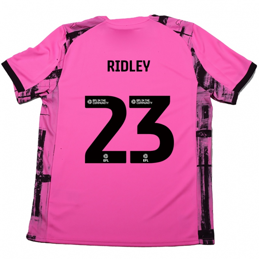 ילדים Paige Ridley #23 אדום ורד שחור הרחק ג'רזי 2025/26 חולצה קצרה