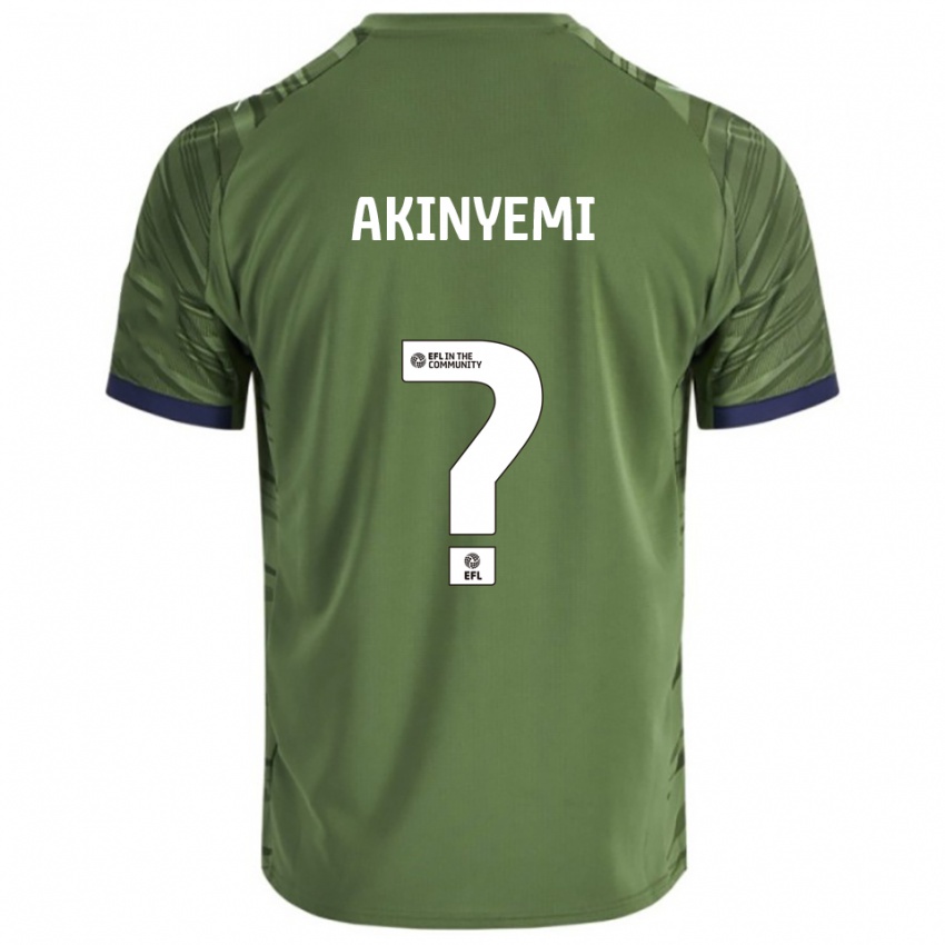 ילדים Alice Akinyemi #0 ירוק לבן הרחק ג'רזי 2025/26 חולצה קצרה