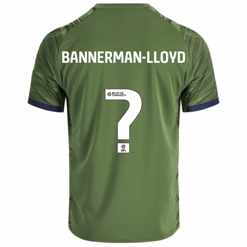 ילדים Macey Bannerman-Lloyd #0 ירוק לבן הרחק ג'רזי 2025/26 חולצה קצרה