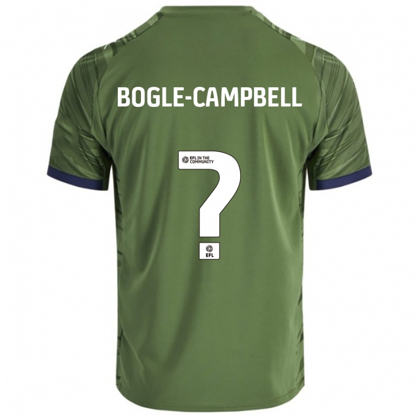 ילדים Ma'kel Bogle-Campbell #0 ירוק לבן הרחק ג'רזי 2025/26 חולצה קצרה