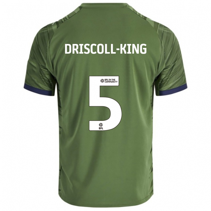 ילדים Evie Driscoll-King #5 ירוק לבן הרחק ג'רזי 2025/26 חולצה קצרה