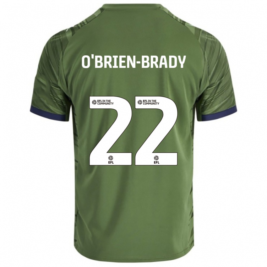 ילדים דוניי או'בריאן-בריידי #22 ירוק לבן הרחק ג'רזי 2025/26 חולצה קצרה