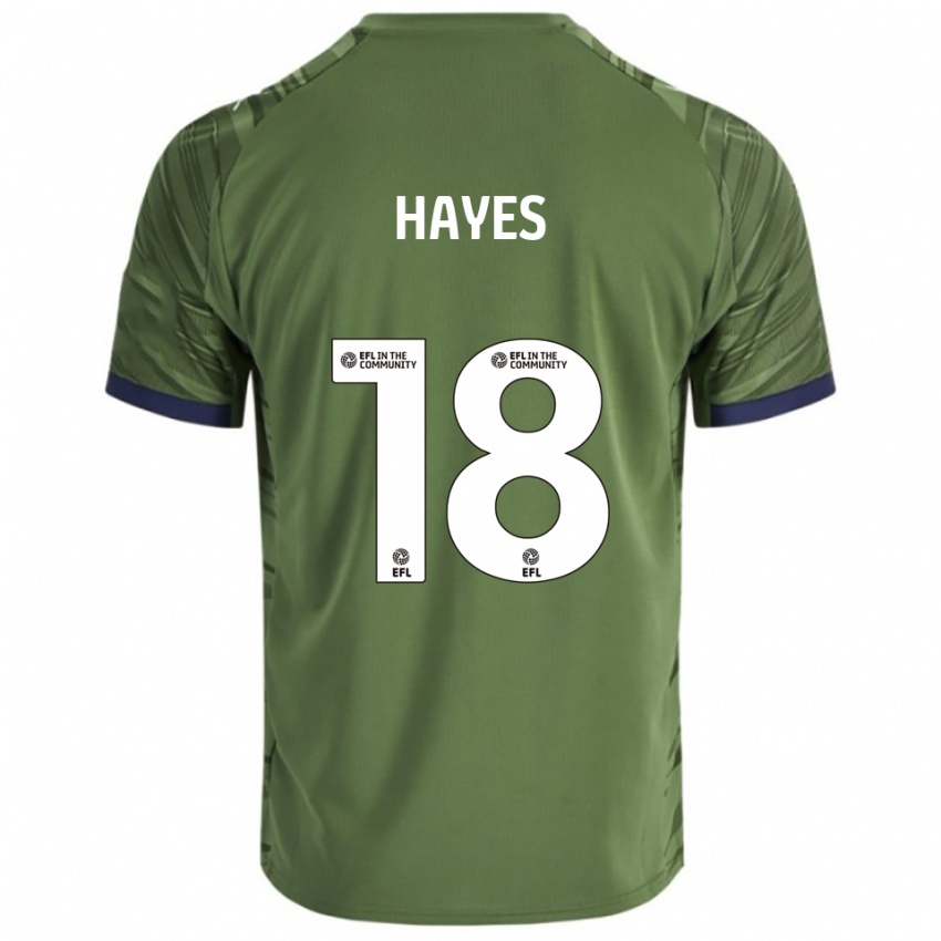 ילדים צ׳יאן הייז #18 ירוק לבן הרחק ג'רזי 2025/26 חולצה קצרה