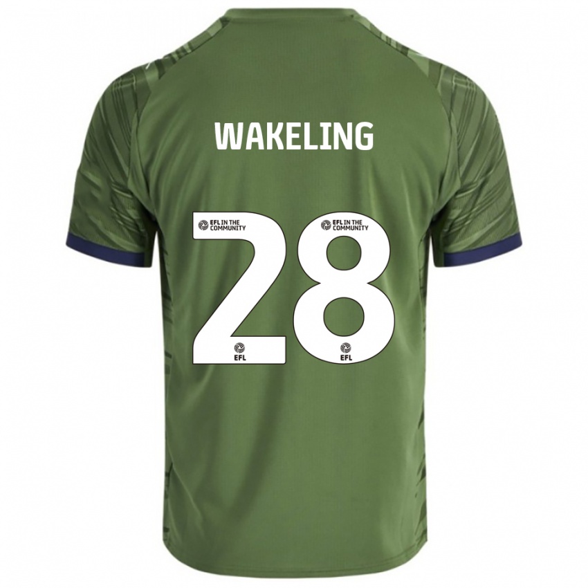 ילדים ג'ייקוב ווקלינג #28 ירוק לבן הרחק ג'רזי 2025/26 חולצה קצרה