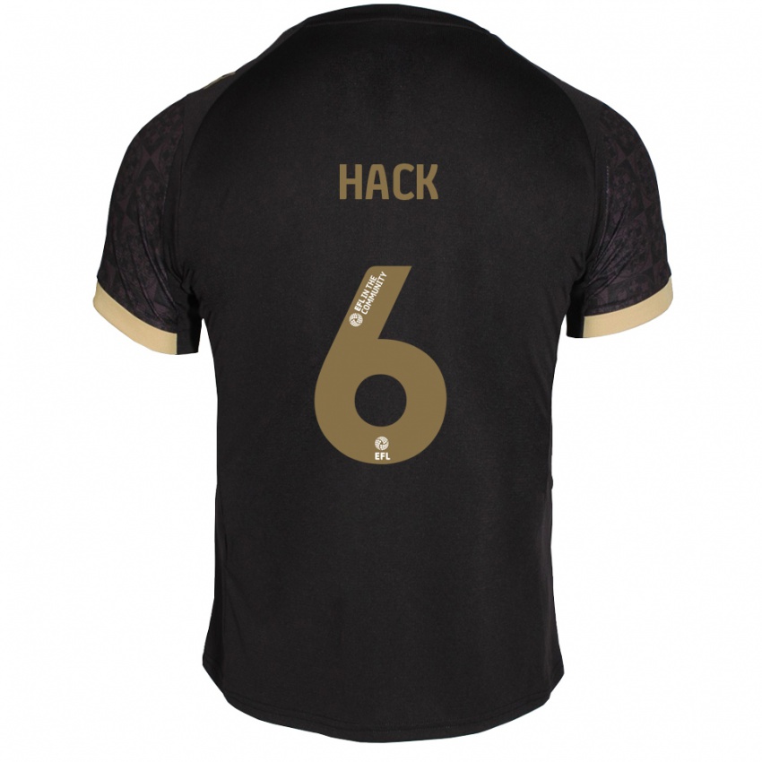 ילדים לוסי האק #6 שחור זהב הרחק ג'רזי 2025/26 חולצה קצרה