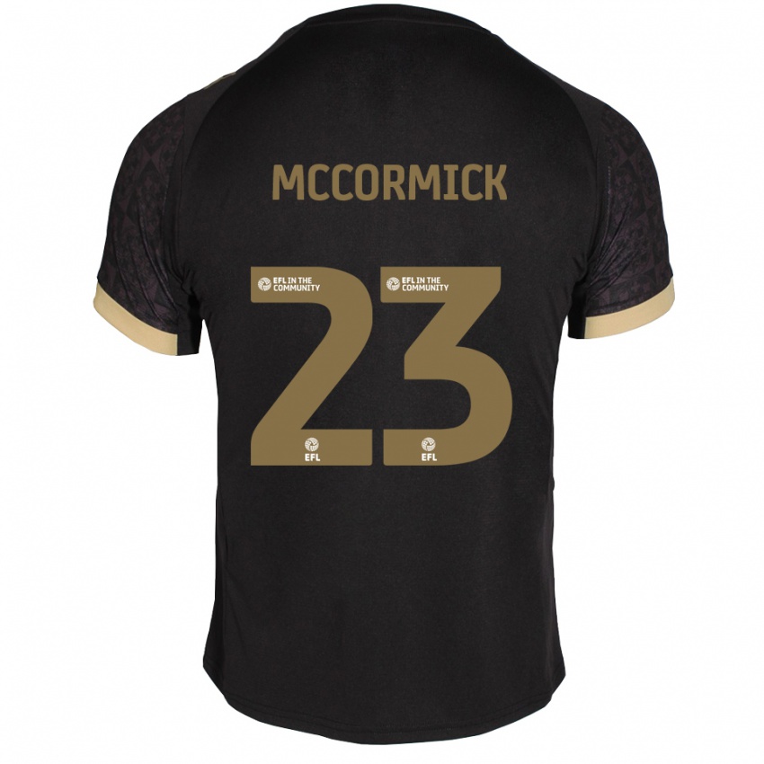 ילדים Leo Mccormick #23 שחור זהב הרחק ג'רזי 2025/26 חולצה קצרה